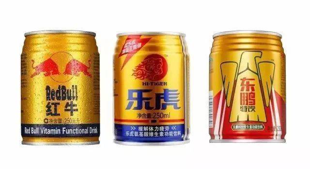 错误的做法是乐虎和东鹏的罐装产品,和红牛太像了,就会被当作第二个