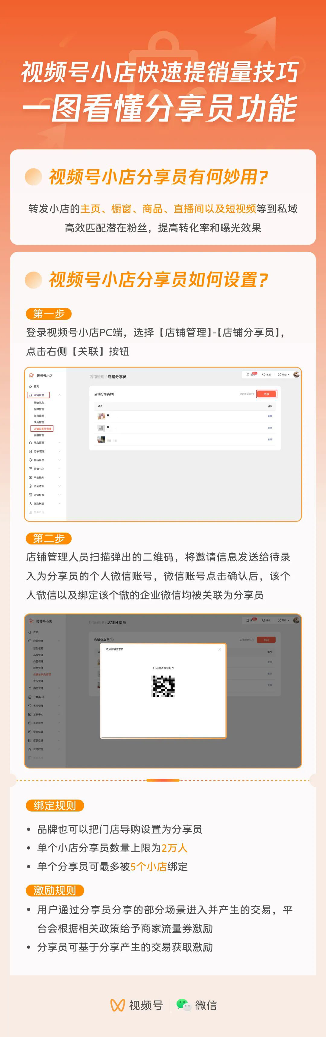 巧用视频号分享员玩法，直播流量翻倍，快速提销量！