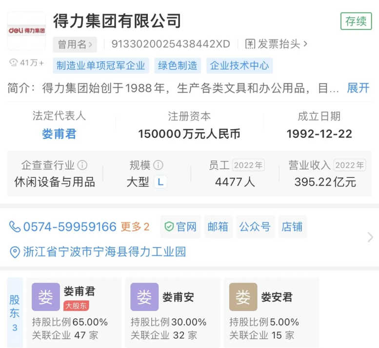 神秘的得力集团，竟是营收超400亿的「隐形冠军？」