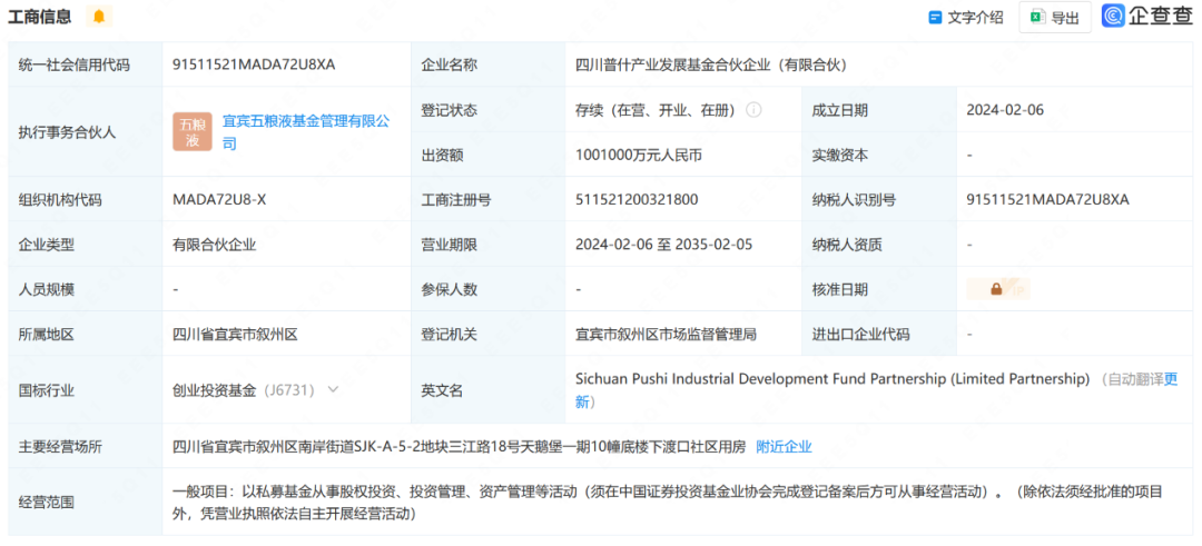 规模100亿！五粮液再度出手成立基金