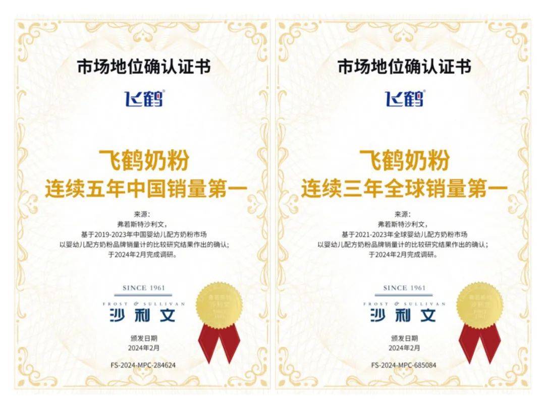 中国飞鹤得了个“诺贝尔奖”