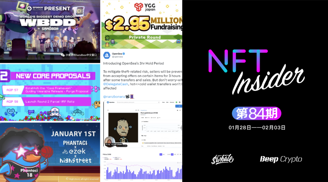 NFT Insider #84：The Sandbox与华纳音乐集团合作举办全世界最大的DemoDrop，英超联赛签署NFT协议