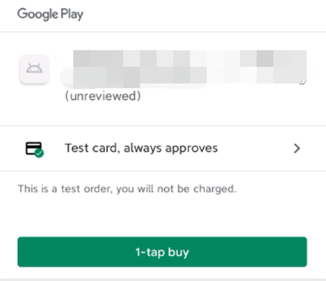 Google Play内购测试的一些注意事项