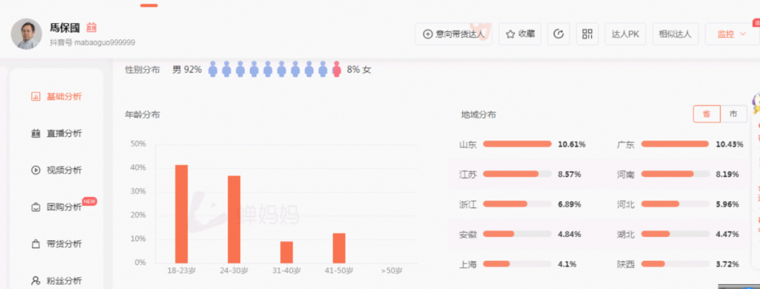 不带货的马保国，直播卖货收入5万元