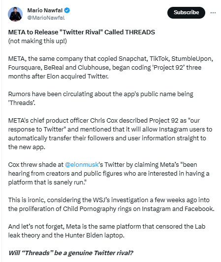 从Twitter战争到铁笼斗：马斯克和扎克伯格的史诗对决！