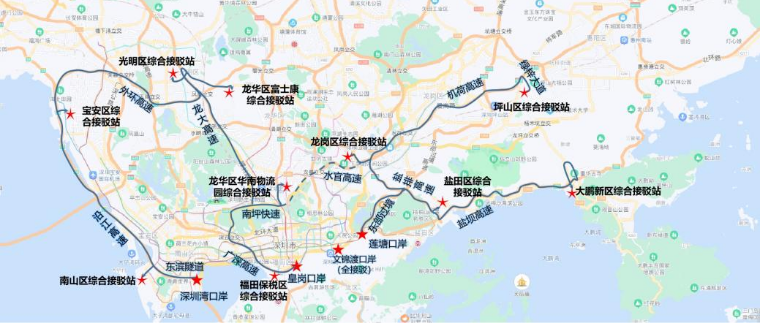 【重点关注】深港跨境货物运输车辆指定通行路线！今日起(跨境汽车运输)