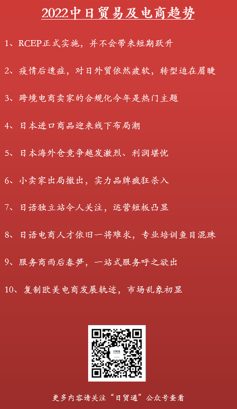 预测：2022中日贸易及跨境电商十大趋势(跨境电商 日语怎么说)