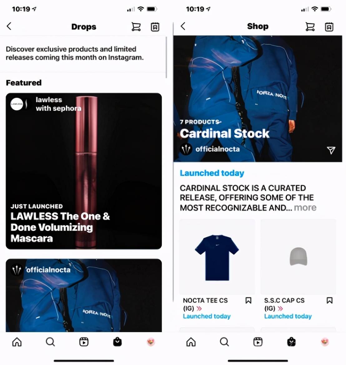 Instagram Shop推出新品展示页面（助力品牌提高知名度）