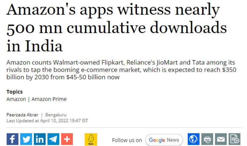 亚马逊成功占领大份额的印度市场（印度区亚马逊的前景分析）